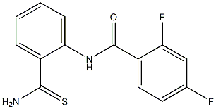N-[2-(aminocarbonothioyl)phenyl]-2,4-difluorobenzamide Structure