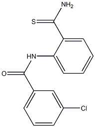 N-[2-(aminocarbonothioyl)phenyl]-3-chlorobenzamide Structure