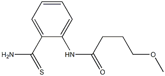 N-[2-(aminocarbonothioyl)phenyl]-4-methoxybutanamide Structure