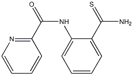 N-[2-(aminocarbonothioyl)phenyl]pyridine-2-carboxamide 구조식 이미지