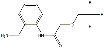 N-[2-(aminomethyl)phenyl]-2-(2,2,2-trifluoroethoxy)acetamide Structure
