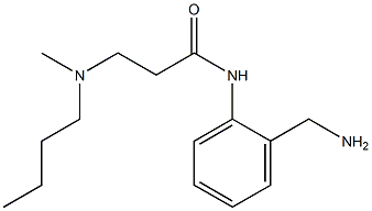 N-[2-(aminomethyl)phenyl]-3-[butyl(methyl)amino]propanamide Structure