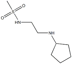 N-[2-(cyclopentylamino)ethyl]methanesulfonamide Structure