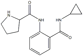 N-[2-(cyclopropylcarbamoyl)phenyl]pyrrolidine-2-carboxamide Structure