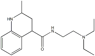 N-[2-(diethylamino)ethyl]-2-methyl-1,2,3,4-tetrahydroquinoline-4-carboxamide 구조식 이미지