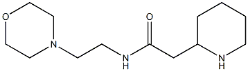 N-[2-(morpholin-4-yl)ethyl]-2-(piperidin-2-yl)acetamide Structure