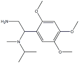 N-[2-amino-1-(2,4,5-trimethoxyphenyl)ethyl]-N-isopropyl-N-methylamine 구조식 이미지