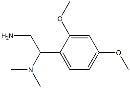 N-[2-amino-1-(2,4-dimethoxyphenyl)ethyl]-N,N-dimethylamine 구조식 이미지