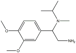 N-[2-amino-1-(3,4-dimethoxyphenyl)ethyl]-N-isopropyl-N-methylamine 구조식 이미지