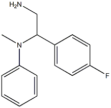 N-[2-amino-1-(4-fluorophenyl)ethyl]-N-methyl-N-phenylamine 구조식 이미지