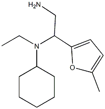 N-[2-amino-1-(5-methyl-2-furyl)ethyl]-N-cyclohexyl-N-ethylamine Structure