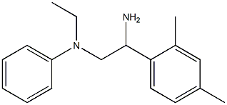 N-[2-amino-2-(2,4-dimethylphenyl)ethyl]-N-ethylaniline Structure