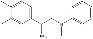 N-[2-amino-2-(3,4-dimethylphenyl)ethyl]-N-methylaniline 구조식 이미지