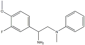 N-[2-amino-2-(3-fluoro-4-methoxyphenyl)ethyl]-N-methylaniline Structure