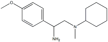 N-[2-amino-2-(4-methoxyphenyl)ethyl]-N-cyclohexyl-N-methylamine 구조식 이미지