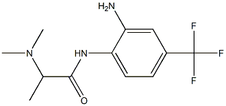 N-[2-amino-4-(trifluoromethyl)phenyl]-2-(dimethylamino)propanamide Structure
