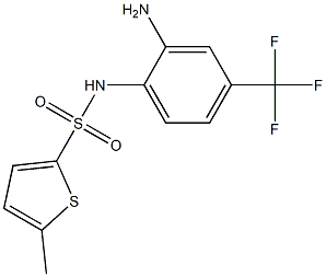 N-[2-amino-4-(trifluoromethyl)phenyl]-5-methylthiophene-2-sulfonamide Structure