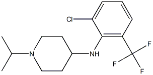 N-[2-chloro-6-(trifluoromethyl)phenyl]-1-(propan-2-yl)piperidin-4-amine 구조식 이미지