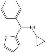 N-[2-furyl(phenyl)methyl]cyclopropanamine 구조식 이미지