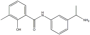 N-[3-(1-aminoethyl)phenyl]-2-hydroxy-3-methylbenzamide Structure