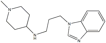 N-[3-(1H-1,3-benzodiazol-1-yl)propyl]-1-methylpiperidin-4-amine Structure