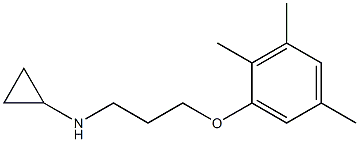 N-[3-(2,3,5-trimethylphenoxy)propyl]cyclopropanamine 구조식 이미지