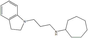 N-[3-(2,3-dihydro-1H-indol-1-yl)propyl]cycloheptanamine Structure