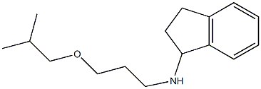 N-[3-(2-methylpropoxy)propyl]-2,3-dihydro-1H-inden-1-amine Structure