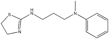 N-[3-(4,5-dihydro-1,3-thiazol-2-ylamino)propyl]-N-methylaniline 구조식 이미지