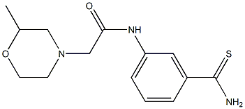 N-[3-(aminocarbonothioyl)phenyl]-2-(2-methylmorpholin-4-yl)acetamide Structure