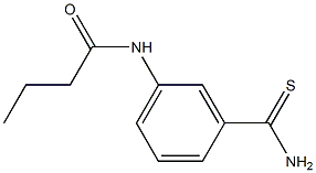 N-[3-(aminocarbonothioyl)phenyl]butanamide 구조식 이미지