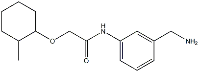 N-[3-(aminomethyl)phenyl]-2-[(2-methylcyclohexyl)oxy]acetamide 구조식 이미지