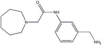 N-[3-(aminomethyl)phenyl]-2-azepan-1-ylacetamide Structure