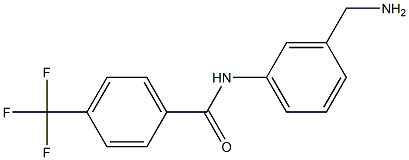 N-[3-(aminomethyl)phenyl]-4-(trifluoromethyl)benzamide Structure