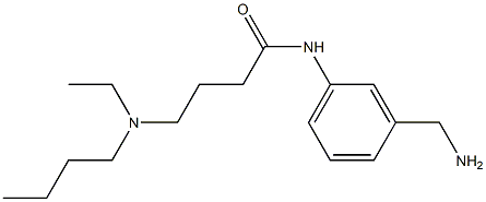 N-[3-(aminomethyl)phenyl]-4-[butyl(ethyl)amino]butanamide 구조식 이미지