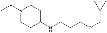 N-[3-(cyclopropylmethoxy)propyl]-1-ethylpiperidin-4-amine 구조식 이미지