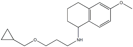 N-[3-(cyclopropylmethoxy)propyl]-6-methoxy-1,2,3,4-tetrahydronaphthalen-1-amine Structure