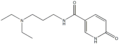 N-[3-(diethylamino)propyl]-6-oxo-1,6-dihydropyridine-3-carboxamide 구조식 이미지