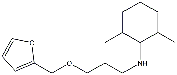 N-[3-(furan-2-ylmethoxy)propyl]-2,6-dimethylcyclohexan-1-amine 구조식 이미지