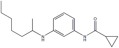 N-[3-(heptan-2-ylamino)phenyl]cyclopropanecarboxamide 구조식 이미지