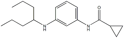 N-[3-(heptan-4-ylamino)phenyl]cyclopropanecarboxamide 구조식 이미지