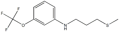 N-[3-(methylsulfanyl)propyl]-3-(trifluoromethoxy)aniline Structure