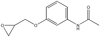 N-[3-(oxiran-2-ylmethoxy)phenyl]acetamide Structure