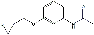 N-[3-(oxiran-2-ylmethoxy)phenyl]acetamide 구조식 이미지