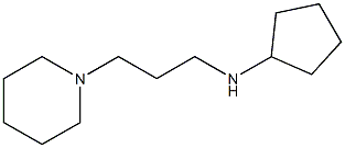 N-[3-(piperidin-1-yl)propyl]cyclopentanamine 구조식 이미지