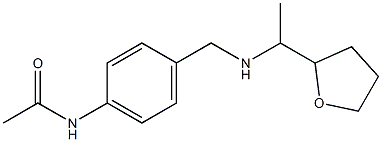 N-[4-({[1-(oxolan-2-yl)ethyl]amino}methyl)phenyl]acetamide 구조식 이미지