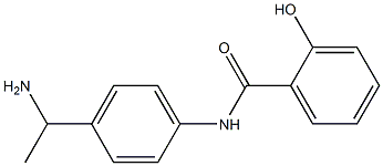 N-[4-(1-aminoethyl)phenyl]-2-hydroxybenzamide 구조식 이미지