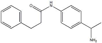 N-[4-(1-aminoethyl)phenyl]-3-phenylpropanamide Structure