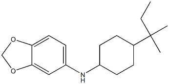 N-[4-(2-methylbutan-2-yl)cyclohexyl]-2H-1,3-benzodioxol-5-amine Structure