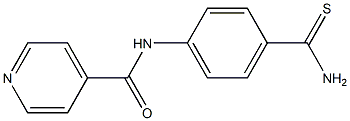 N-[4-(aminocarbonothioyl)phenyl]isonicotinamide 구조식 이미지